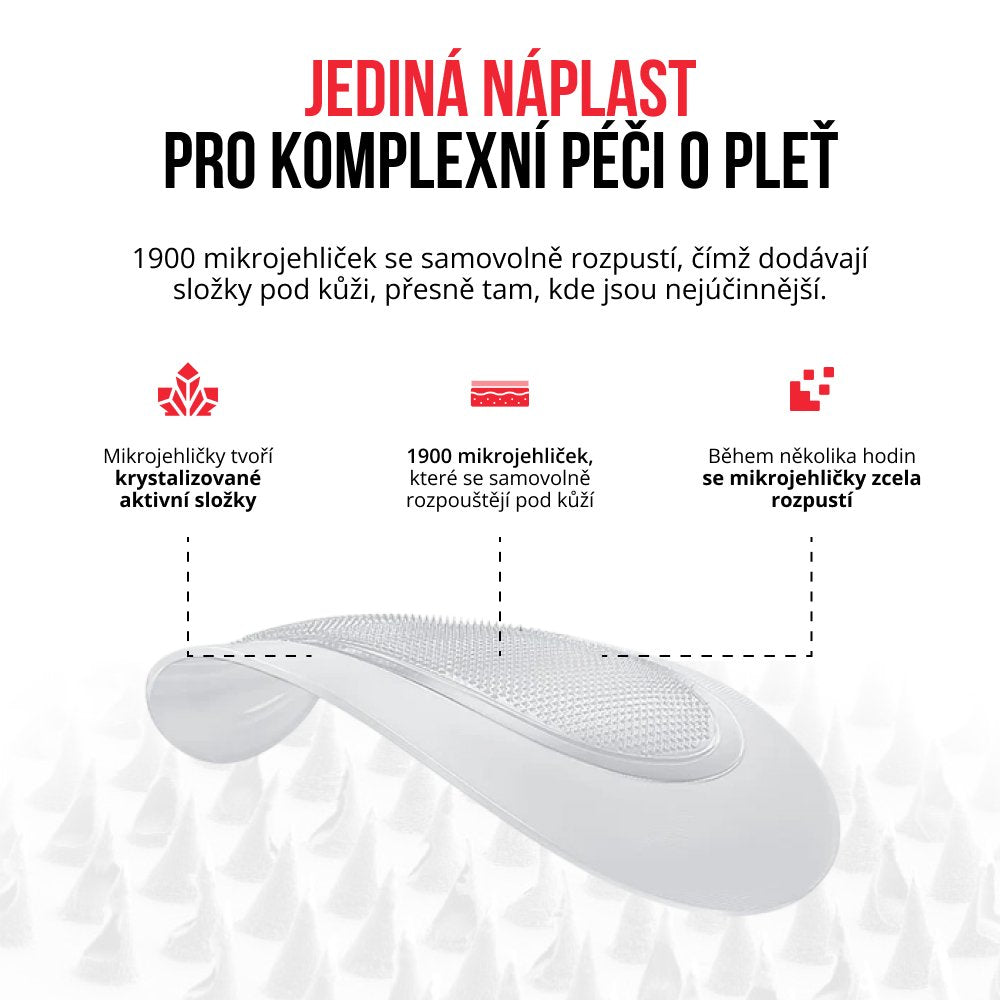 Samorozpustné mikrojehličkové náplasti